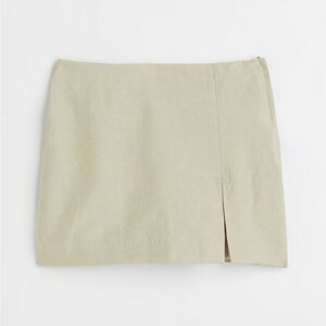 New H&M Linen Blend Skirt